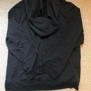 Black, flower, hooded sweatshirt, youth large, Rumi & Ryder